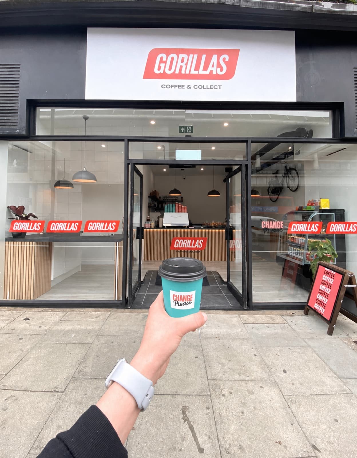 Gorillas grocery store fit-out, London
